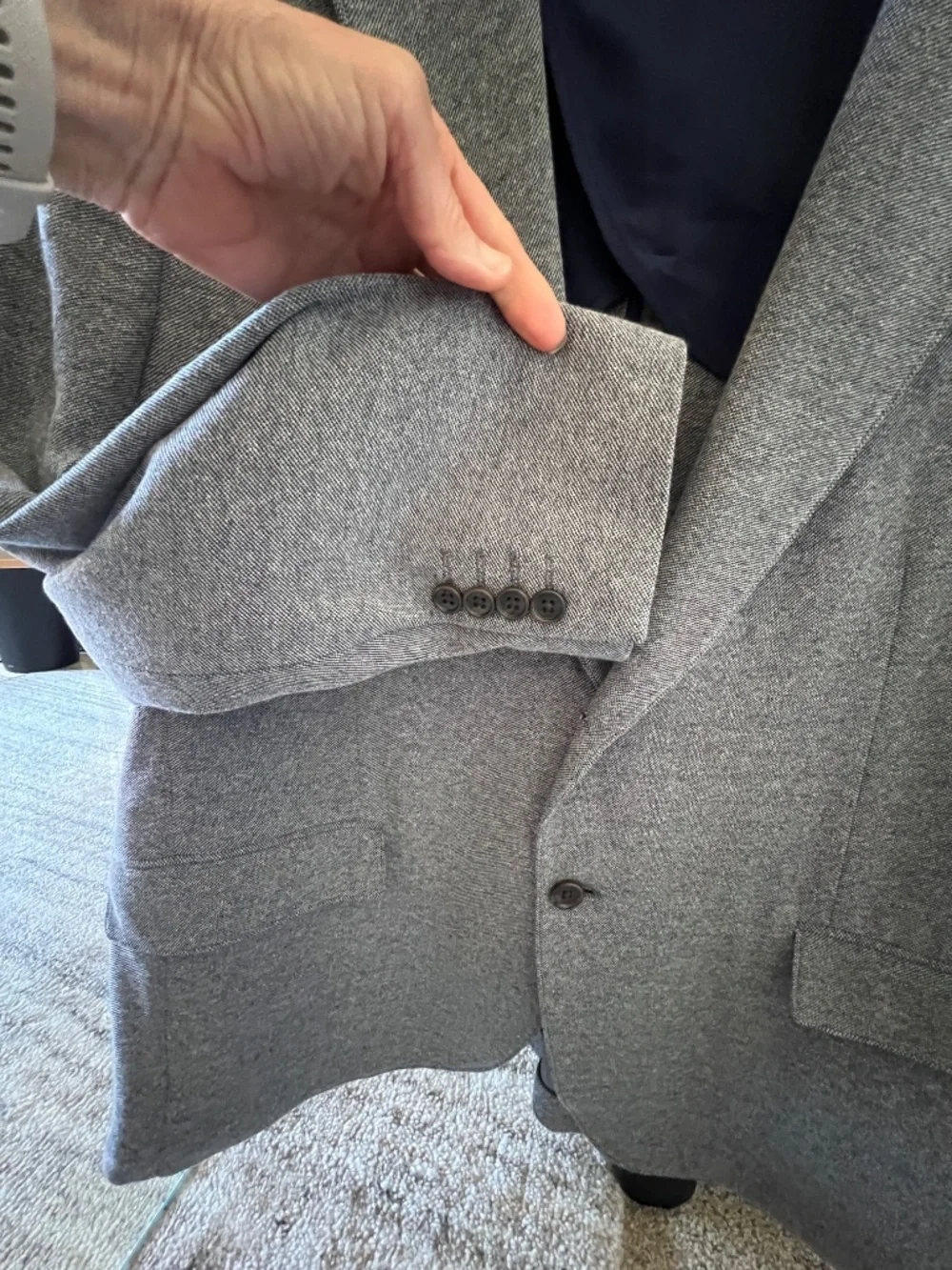 Bonobos jetsetter knit blue blazer